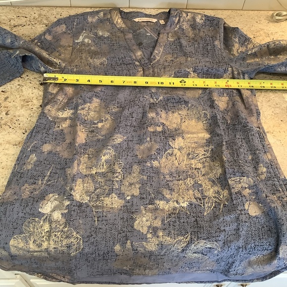 Soft Surroundings Blue Floral Tunic New Size XS - Picture 5 of 10